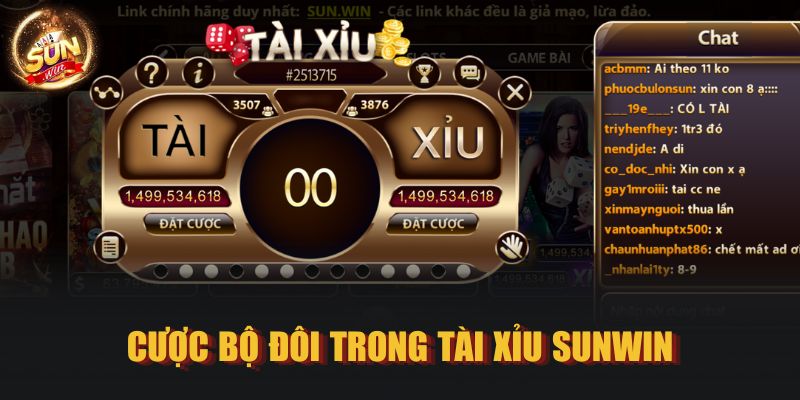 Cược bộ đôi trong Tài Xỉu Sunwin